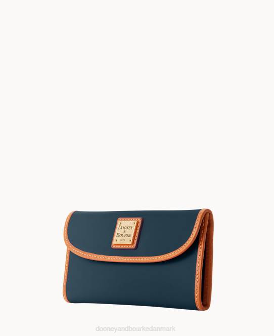 Dooney & Bourke wexford læder kontinental clutch JV0J4526 tilbehør midnatsblå