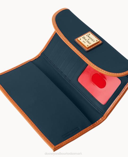 Dooney & Bourke wexford læder kontinental clutch JV0J4526 tilbehør midnatsblå