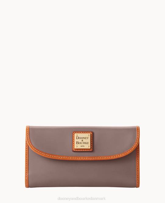 Dooney & Bourke wexford læder kontinental clutch JV0J4527 tilbehør taupe
