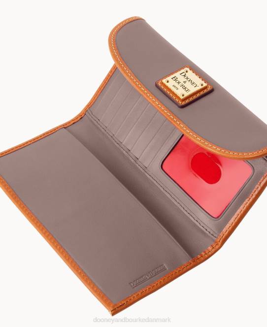 Dooney & Bourke wexford læder kontinental clutch JV0J4527 tilbehør taupe