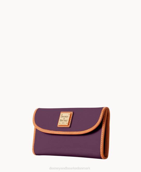 Dooney & Bourke wexford læder kontinental clutch JV0J4528 tilbehør blomme vin