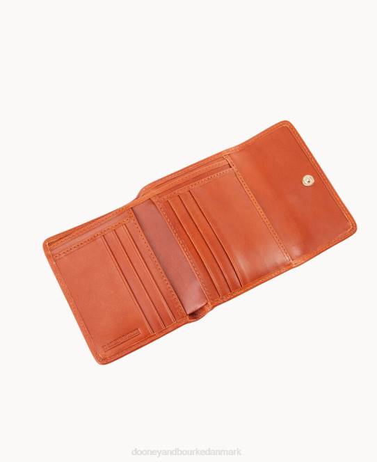 Dooney & Bourke Gretta kreditkort pung med lille flap JV0J4075 tilbehør brun tmoro