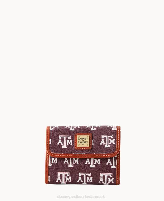Dooney & Bourke collegiate texas achr(38)m flap kreditkort pung JV0J4748 tilbehør texas a&m