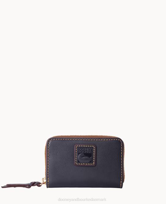 Dooney & Bourke florentinsk stor lynlås omkring kreditkortetui JV0J4658 tilbehør flåde