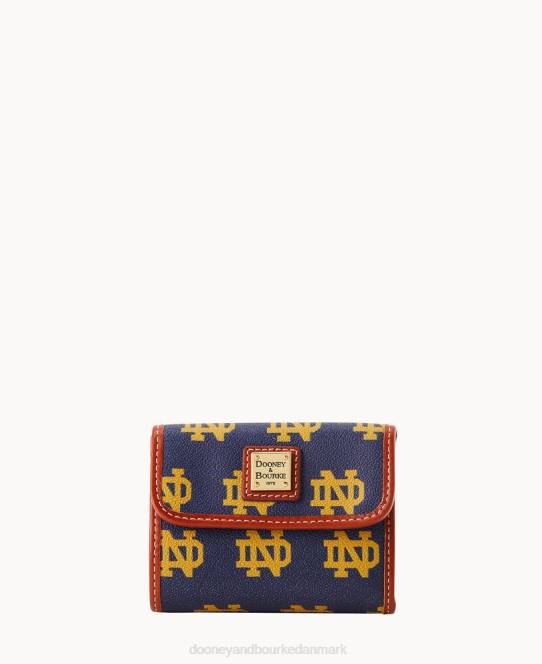 Dooney & Bourke kollegial flap kreditkort pung JV0J4735 tilbehør Notre Dame