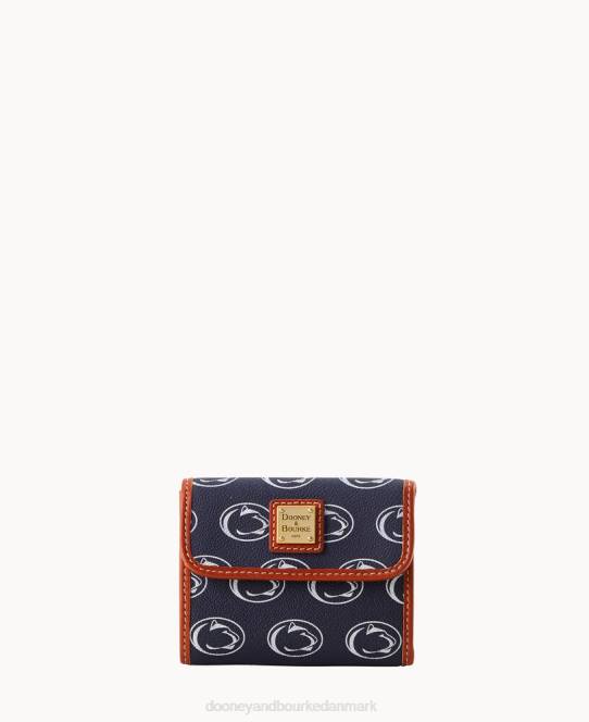 Dooney & Bourke kollegial flap kreditkort pung JV0J4749 tilbehør penn stat