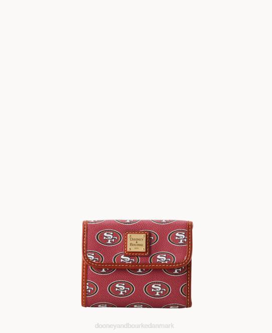 Dooney & Bourke nfl 49ers flap kreditkort pung JV0J4573 tilbehør 49ers