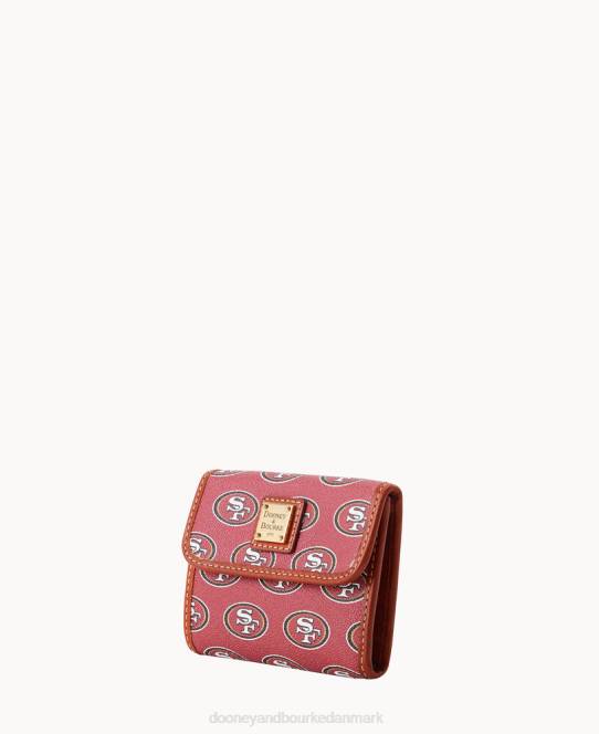 Dooney & Bourke nfl 49ers flap kreditkort pung JV0J4573 tilbehør 49ers