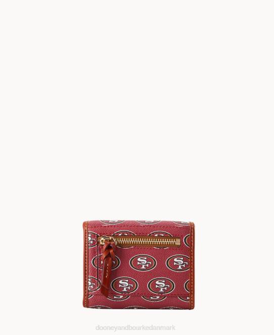 Dooney & Bourke nfl 49ers flap kreditkort pung JV0J4573 tilbehør 49ers