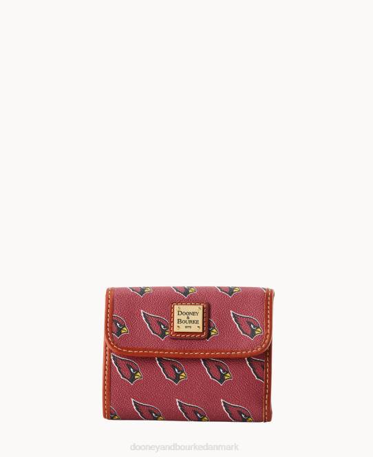 Dooney & Bourke nfl az flap kreditkort pung JV0J4742 tilbehør kardinaler