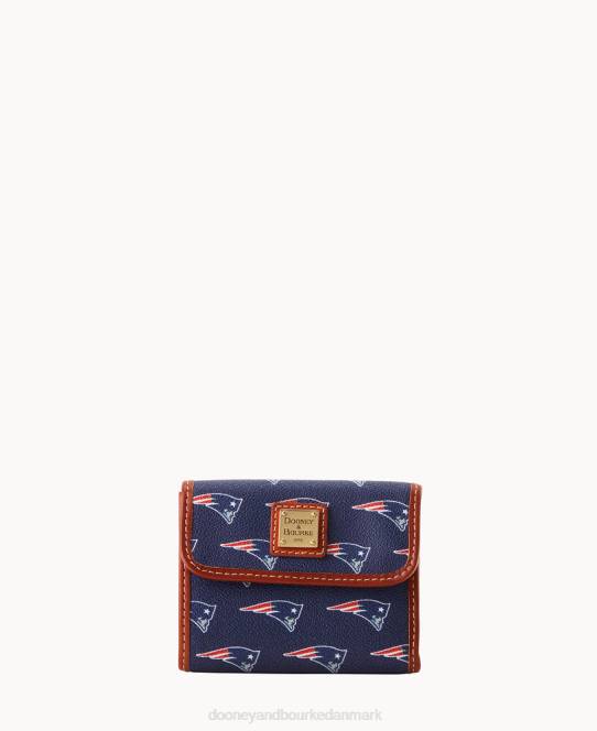 Dooney & Bourke nfl flap kreditkort pung JV0J4603 tilbehør patrioter
