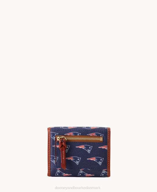 Dooney & Bourke nfl flap kreditkort pung JV0J4603 tilbehør patrioter