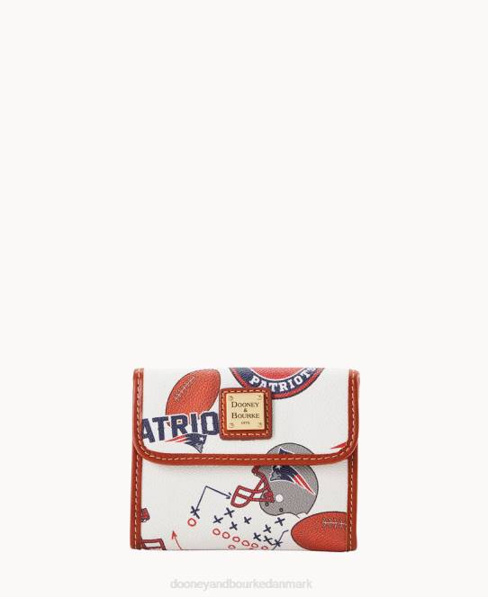 Dooney & Bourke nfl patriots flap kreditkort pung JV0J4576 tilbehør new england patrioter