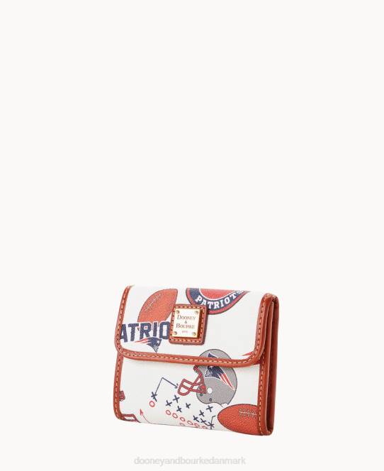 Dooney & Bourke nfl patriots flap kreditkort pung JV0J4576 tilbehør new england patrioter