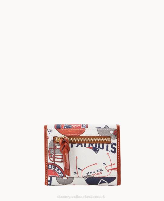 Dooney & Bourke nfl patriots flap kreditkort pung JV0J4576 tilbehør new england patrioter
