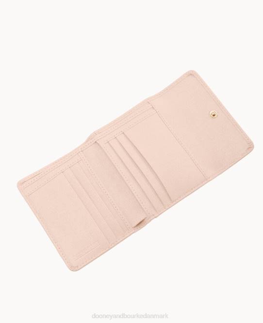 Dooney & Bourke saffiano kreditkort pung med lille flap JV0J4146 tilbehør rødme