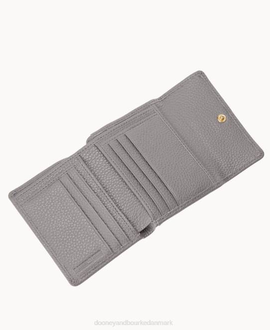 Dooney & Bourke småsten med lille flap kreditkort pung JV0J4101 tilbehør skifer