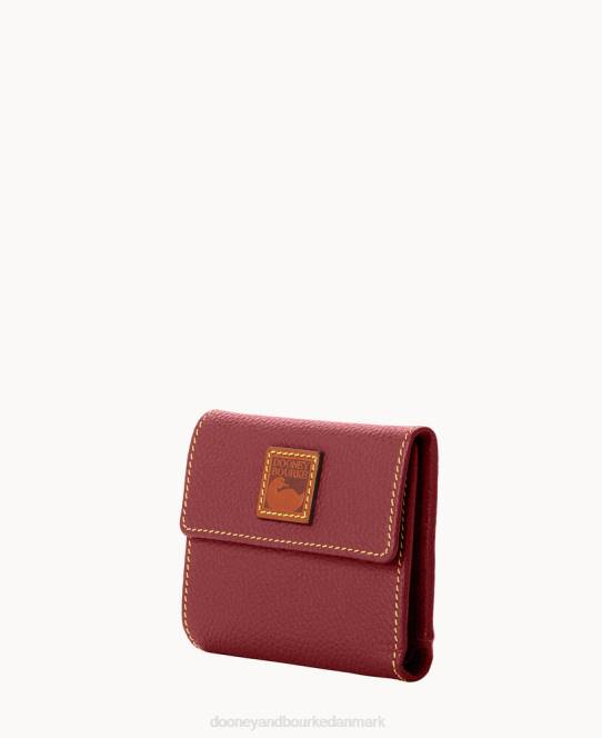 Dooney & Bourke småsten med lille flap kreditkort pung JV0J4103 tilbehør vin