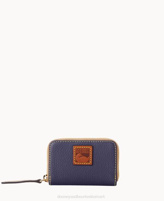 Dooney & Bourke småstens lynlås omkring kreditkortetui JV0J4059 tilbehør midnatsblå