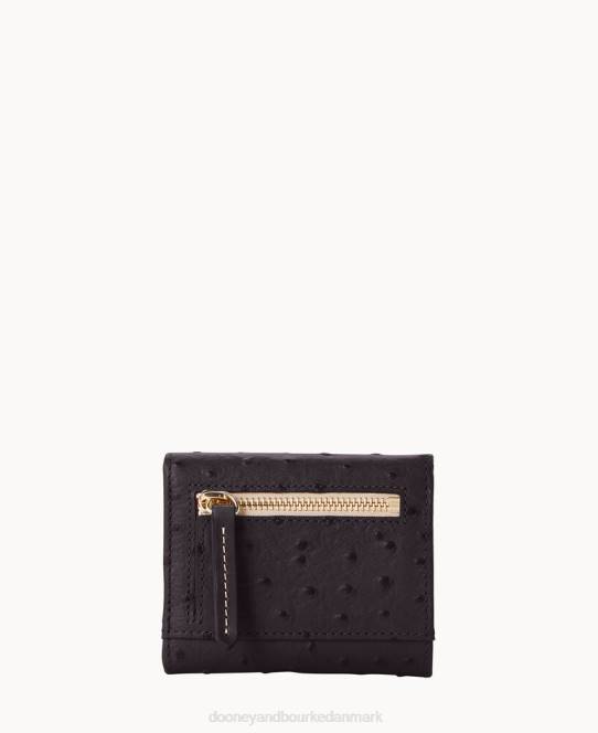 Dooney & Bourke struds lille flap kreditkort pung JV0J4076 tilbehør sort