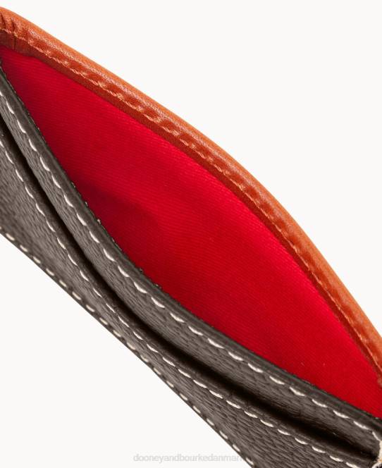 Dooney & Bourke visitkortetui med småsten JV0J4695 tilbehør brun tmoro