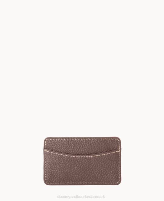 Dooney & Bourke visitkortetui med småsten JV0J4698 tilbehør taupe