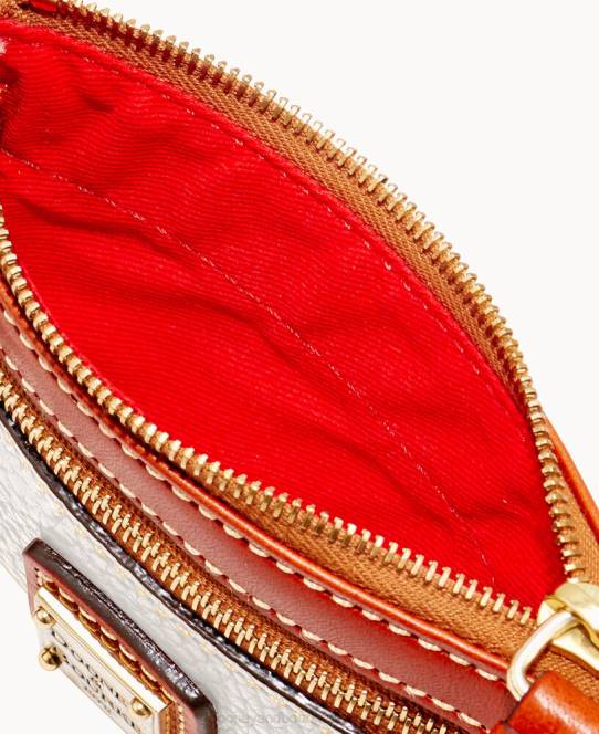 Dooney & Bourke småstens mønthylster JV0J4665 tilbehør hvid