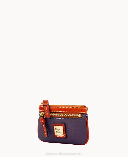 Dooney & Bourke småstens mønthylster JV0J4667 tilbehør blomme vin
