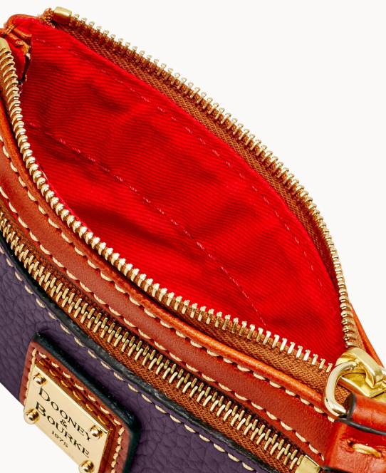 Dooney & Bourke småstens mønthylster JV0J4667 tilbehør blomme vin