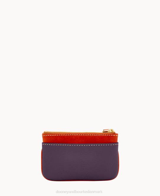 Dooney & Bourke småstens mønthylster JV0J4667 tilbehør blomme vin