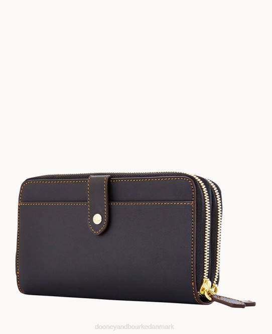 Dooney & Bourke alto stor dobbelt lynlåsorganisator JV0J4150 tilbehør sort