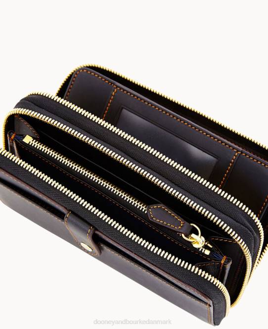 Dooney & Bourke alto stor dobbelt lynlåsorganisator JV0J4150 tilbehør sort