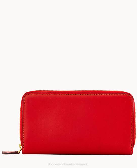 Dooney & Bourke alto stor dobbelt lynlåsorganisator JV0J4152 tilbehør rød