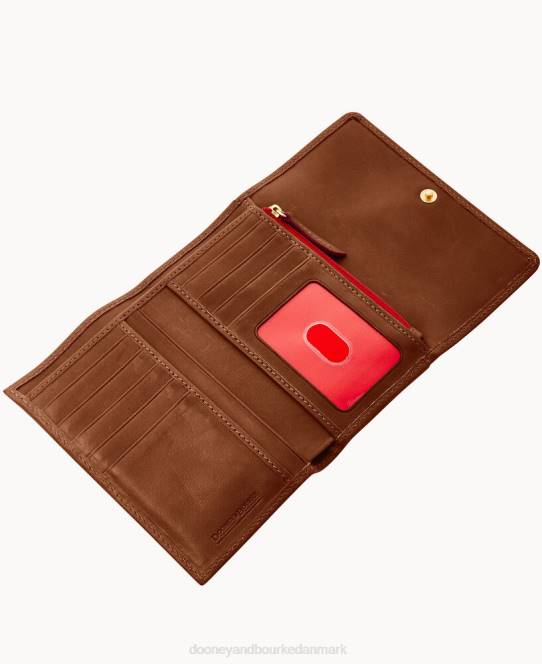 Dooney & Bourke florentinsk flap pung JV0J4107 tilbehør kastanje