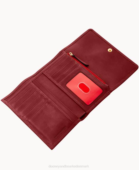 Dooney & Bourke florentinsk flap pung JV0J4111 tilbehør bordeaux