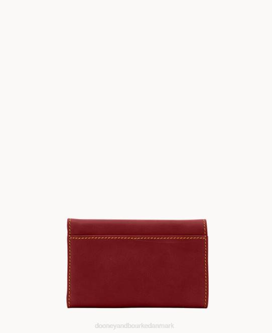 Dooney & Bourke florentinsk flap pung JV0J4111 tilbehør bordeaux
