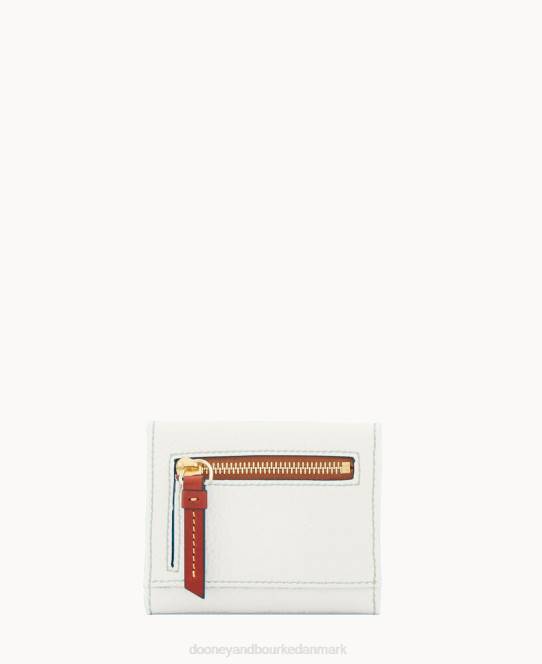 Dooney & Bourke lille flap pung med småsten JV0J4123 tilbehør hvid