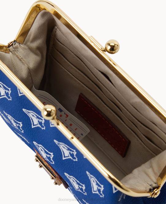 Dooney & Bourke mlb stor indrammet pung JV0J4765 tilbehør blåjaks