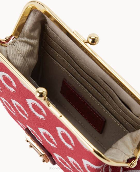 Dooney & Bourke mlb stor indrammet pung JV0J4767 tilbehør røde