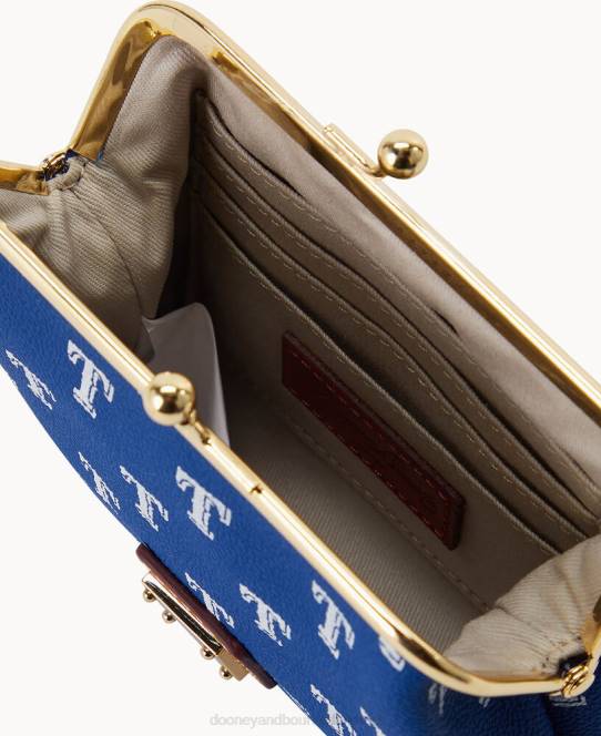 Dooney & Bourke mlb stor indrammet pung JV0J4795 tilbehør rangers