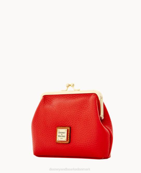 Dooney & Bourke rullestenskorn stor indrammet pung JV0J4856 tilbehør rød
