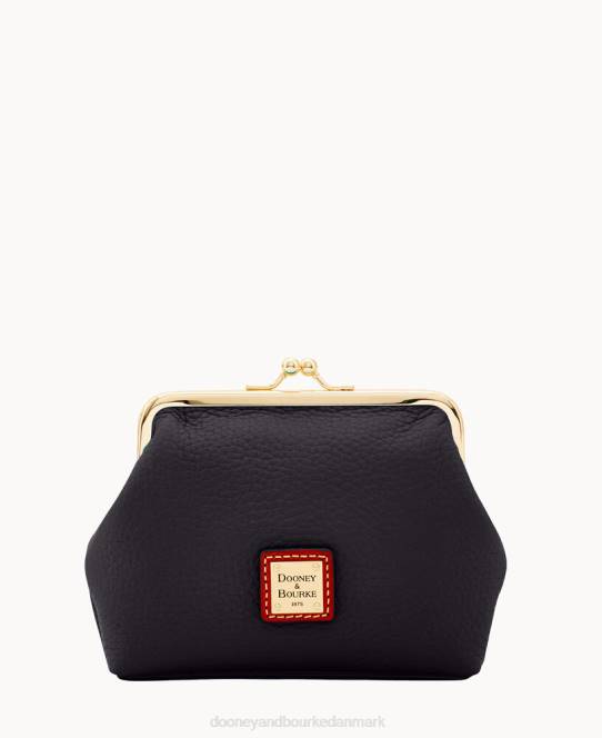 Dooney & Bourke rullestenskorn stor indrammet pung JV0J4861 tilbehør sort