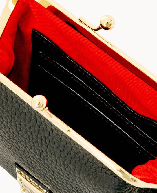 Dooney & Bourke rullestenskorn stor indrammet pung JV0J4862 tilbehør sort