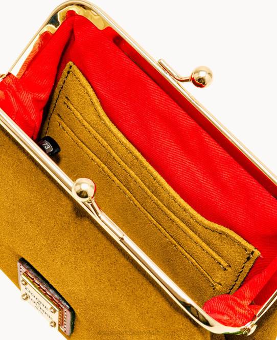 Dooney & Bourke ruskind pung med stor ramme JV0J4713 tilbehør gemse