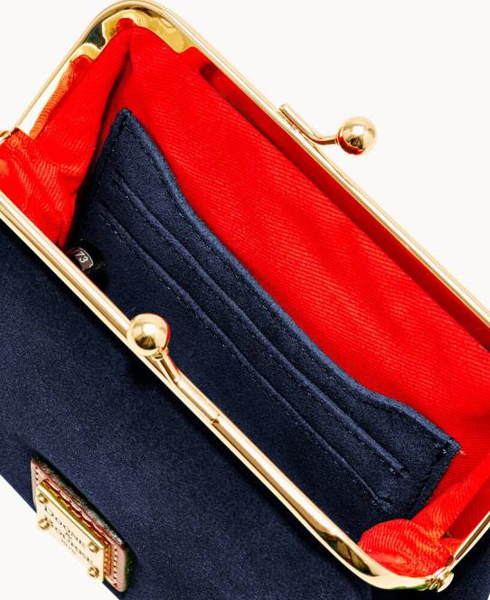 Dooney & Bourke ruskind pung med stor ramme JV0J4714 tilbehør flåde