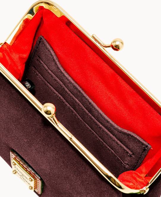Dooney & Bourke ruskind pung med stor ramme JV0J4715 tilbehør vin