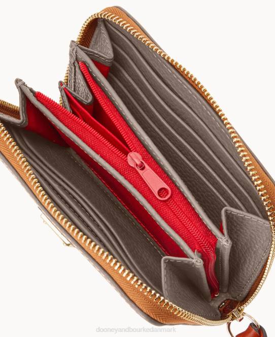 Dooney & Bourke småsten med medium lynlås rundt om pung JV0J4129 tilbehør elefant