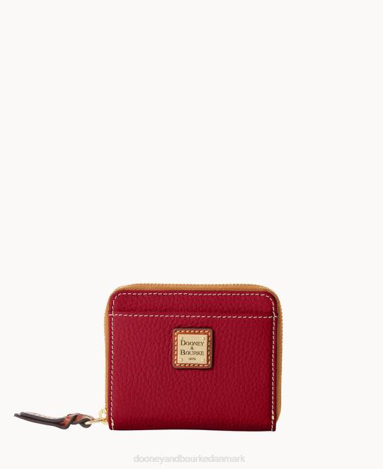 Dooney & Bourke småstens korn lille lynlås rundt JV0J4157 tilbehør vin