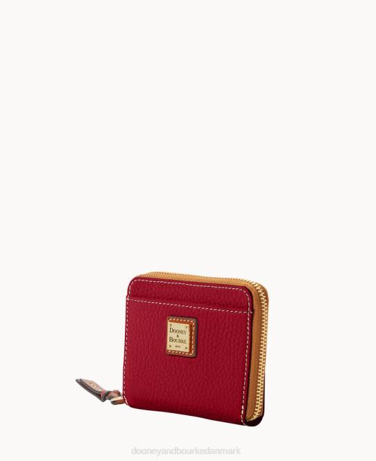 Dooney & Bourke småstens korn lille lynlås rundt JV0J4157 tilbehør vin