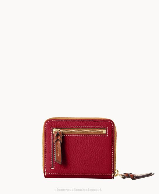 Dooney & Bourke småstens korn lille lynlås rundt JV0J4157 tilbehør vin